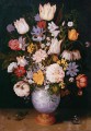 Bouquet de fleurs dans un vase chinois Ambrosius Bosschaert